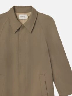 Wool Trench Coat -- Light Brown