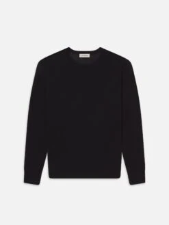Superfine Crewneck Sweater -- Black