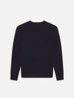 Superfine Crewneck Sweater -- Dark Navy -Frame Fashion Shop MF25KSW001 DKNV B