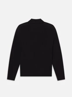 Superfine Polo Sweater -- Black -Frame Fashion Shop MF25KSW003 BLK B