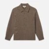 Long Sleeve Shirt Sweater -- Dark Taupe