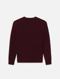 Oversized Sweater -- Burgundy 6 Oversized Sweater -- Burgundy -Frame Fashion Shop MF25KSW024 BURG B