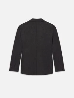 Pinstripe Wool Blazer -- Dark Grey 6 Pinstripe Wool Blazer -- Dark Grey -Frame Fashion Shop MF25WBZ003 DKGR B