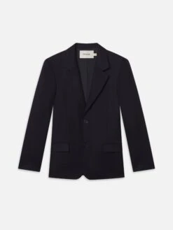 Single Breasted Blazer -- Dark Navy