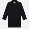 Double Face Wool Overcoat -- Dark Navy