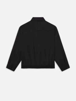Wool Cashmere Blouson -- Black 6 Wool Cashmere Blouson -- Black -Frame Fashion Shop MF25WJA007 BLK B