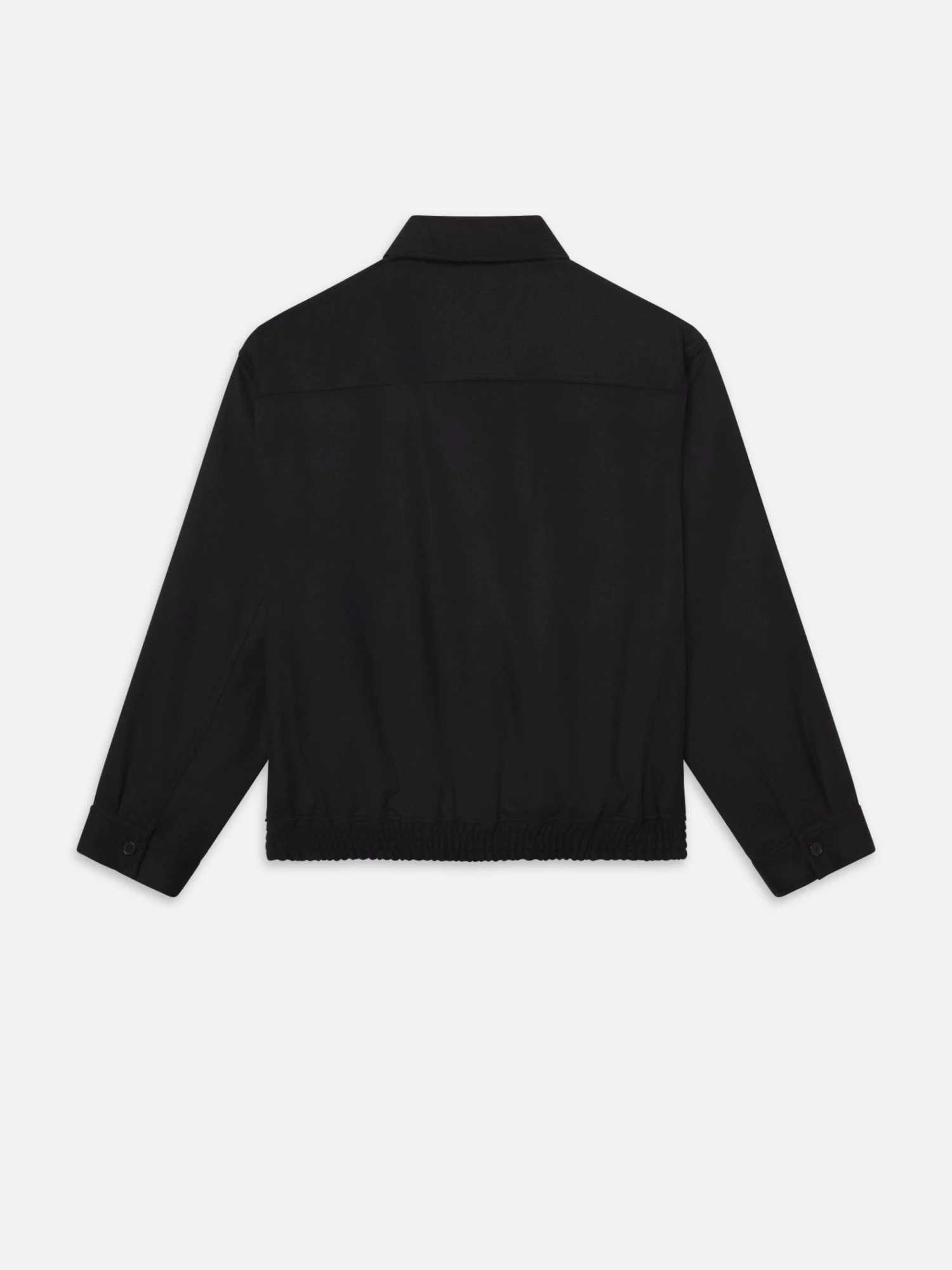 Wool Cashmere Blouson -- Black 3 Wool Cashmere Blouson -- Black - Image 3