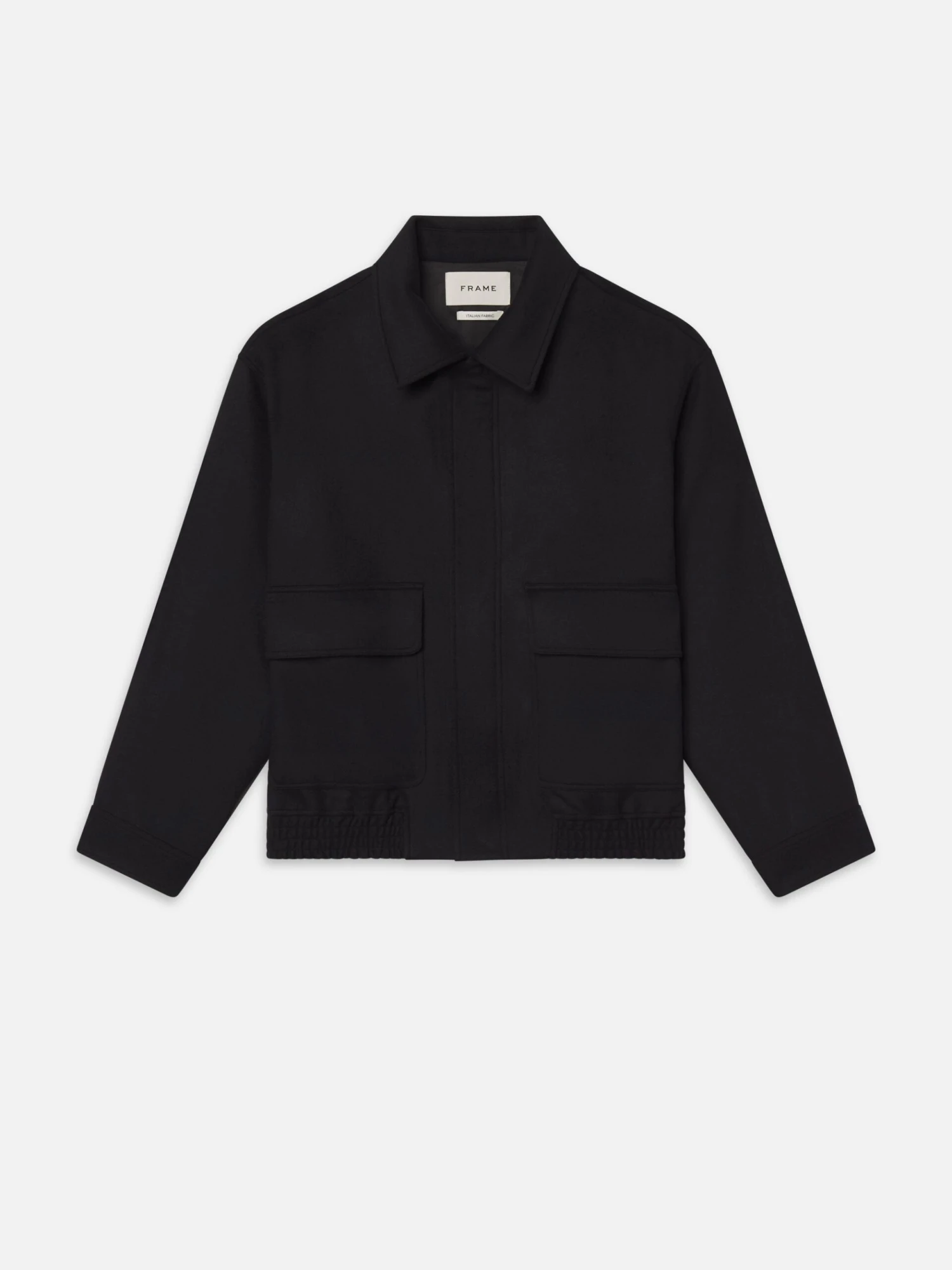 Wool Cashmere Blouson -- Black 1 Wool Cashmere Blouson -- Black