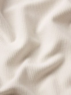 Waffle Textured Shirt -- Warm White 7 Waffle Textured Shirt -- Warm White -Frame Fashion Shop MF25WSH029 WRWH FABRICDETAIL