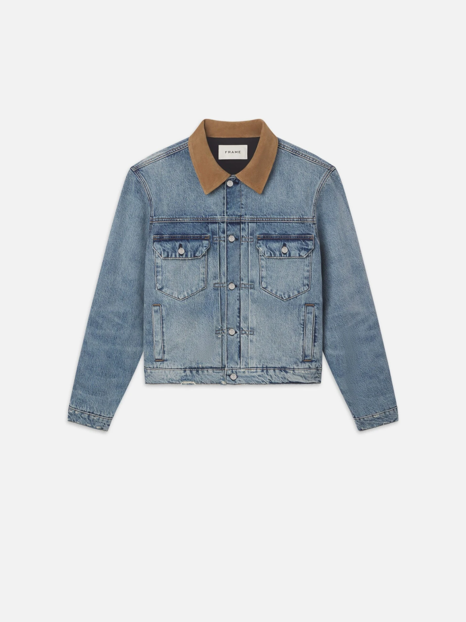 Vintage Denim Jacket -- Blue Beach Rips 1 Vintage Denim Jacket -- Blue Beach Rips