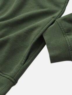 Ritz Unisex Tonal Logo Crewneck -- Hunter Green -Frame Fashion Shop MP25JSS006 HNGR FABRIC DET2 V2