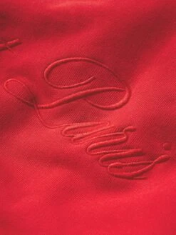 Ritz Unisex Tonal Logo Crewneck -- Red -Frame Fashion Shop MP25JSS006 RED FABRICDET V2 V2