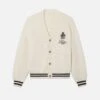 Ritz Embroidery Cashmere Cardigan -- Cream