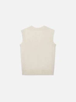 Ritz Men's Cashmere Sweater Vest -- Cream -Frame Fashion Shop MP25KSW026 CREA B