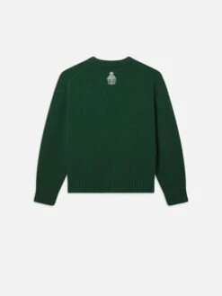 Ritz Unisex Cashmere Sweater -- Hunter Green -Frame Fashion Shop MP25KSW030 HNGR B