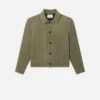 Suede Jacket -- Light Olive