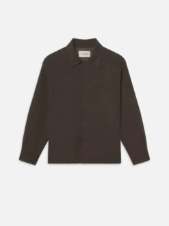 Double Face Shirt Jacket -- Mocha