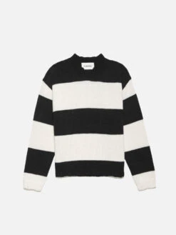 Striped Sweater -- Noir/White