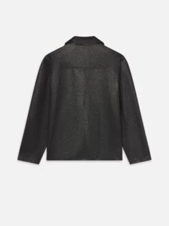 Leather Jacket -- Black -Frame Fashion Shop MS25LJA006 BLK B