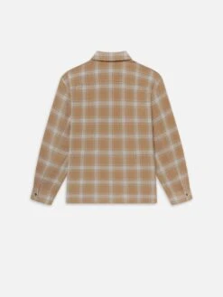 Plaid Shirt -- Beige Plaid -Frame Fashion Shop MS25WSH008 BEPL B