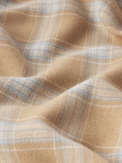 Plaid Shirt -- Beige Plaid -Frame Fashion Shop MS25WSH008 BEPL FABRIC DETIAL