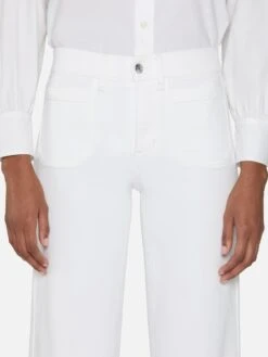 Le Pixie Slim Palazzo Modernist Pocket -- White -Frame Fashion Shop PXLSPIP238 WHT 1753