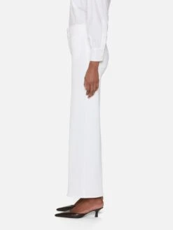 Le Pixie Slim Palazzo Modernist Pocket -- White -Frame Fashion Shop PXLSPIP238 WHT 1755