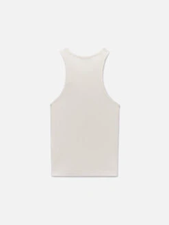 Ritz Women's Rib Tank -- White -Frame Fashion Shop RW23JKT001 WHT BACK 0526
