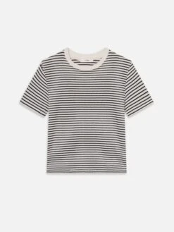The Baby Tee -- Navy Multi