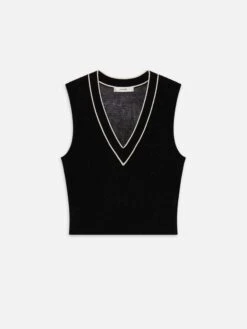 The Varsity Vest -- Black Multi