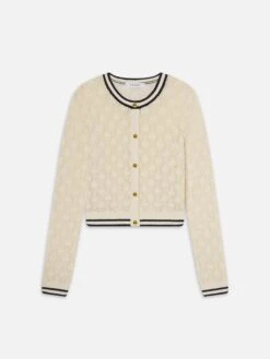 The Rookie Cardi -- Cream Multi