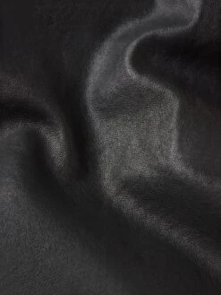 Oversized Leather Jacket -- Black -Frame Fashion Shop WE25LOW001 BLKFABDET