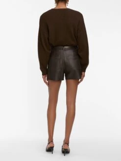 The Leather Scout Short -- Truffle -Frame Fashion Shop WE25LST002 TRUF 3805