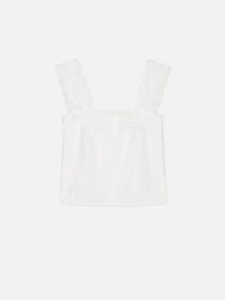 The Eyelet Tank -- White