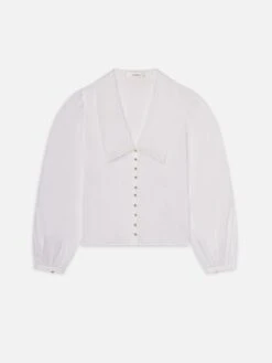 The Eyelet Sailor Blouse -- White