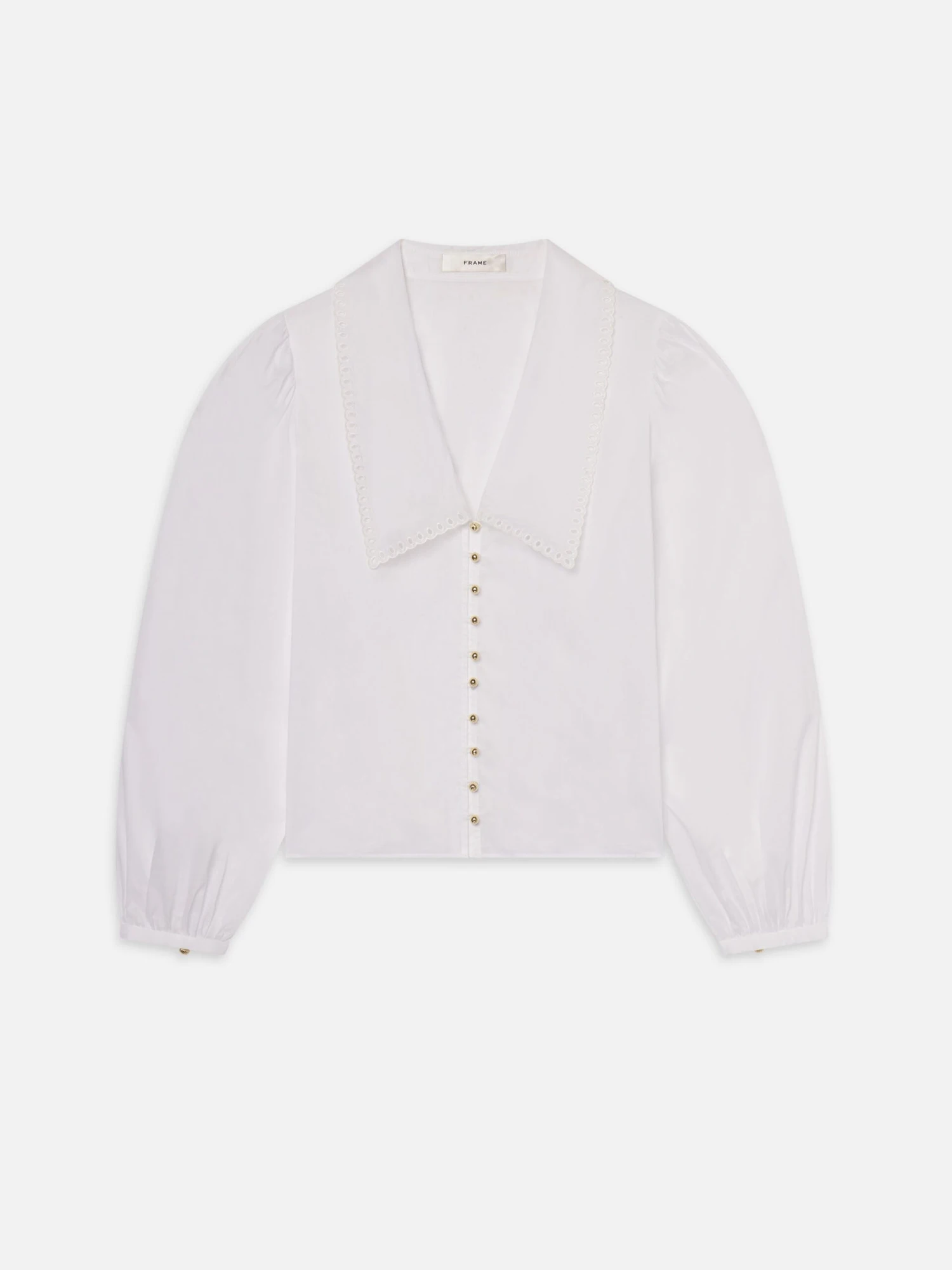 The Eyelet Sailor Blouse -- White 1 The Eyelet Sailor Blouse -- White