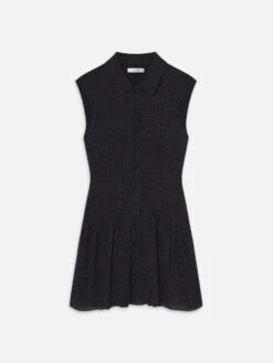 The Silk Day Dress -- Navy Multi