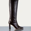 Odette Boot -- Espresso Croc
