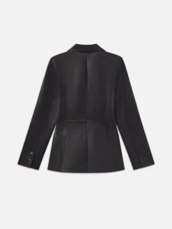 The Femme Leather Blazer -- Black -Frame Fashion Shop WF24WBZ010 BLK B