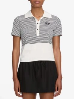The Tennis Polo -- White Multi -Frame Fashion Shop WF25JKT015 WTMU 10544