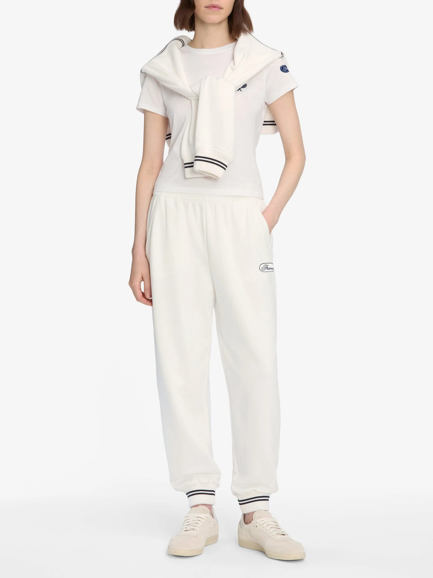 The Tennis Sweatpant -- White 2 The Tennis Sweatpant -- White - Image 2
