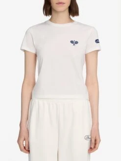 The Tennis Tee -- White -Frame Fashion Shop WF25JTE012 WHT 12935