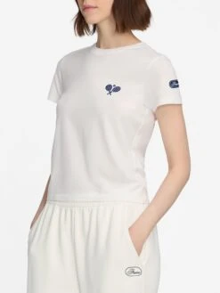 The Tennis Tee -- White -Frame Fashion Shop WF25JTE012 WHT 12945
