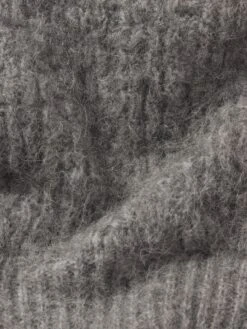 The Plush Bomber -- Dark Heather Grey 7 The Plush Bomber -- Dark Heather Grey -Frame Fashion Shop WF25KJA001 DHGR FABRICDETAIL