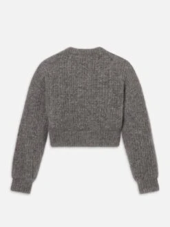 The Plush Bomber -- Dark Heather Grey 6 The Plush Bomber -- Dark Heather Grey -Frame Fashion Shop WF25KJA001 DHGR B