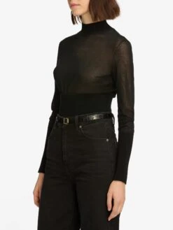 The Sleek Sweater -- Black -Frame Fashion Shop WF25KSW006 BLK 12483