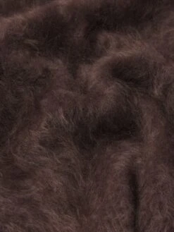 The Teddy Turtleneck -- Coffee -Frame Fashion Shop WF25KSW008 CFFE FABRICDETAIL