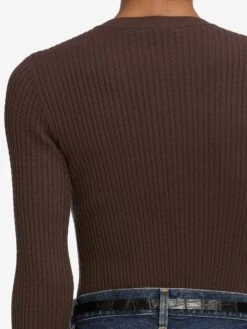 The Fine Cable Sweater -- Coffee 8 The Fine Cable Sweater -- Coffee -Frame Fashion Shop WF25KSW014 CFFE 6626