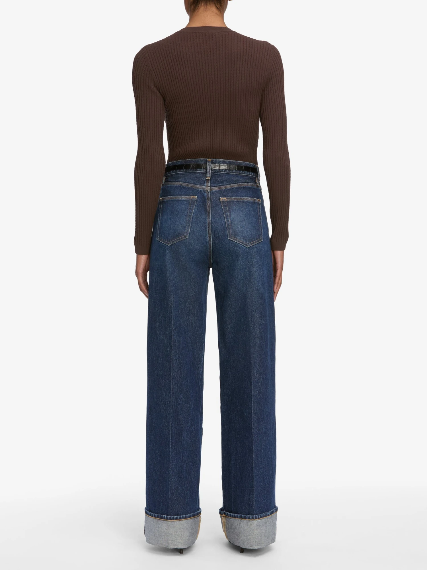 The Fine Cable Sweater -- Coffee 5 The Fine Cable Sweater -- Coffee - Image 5