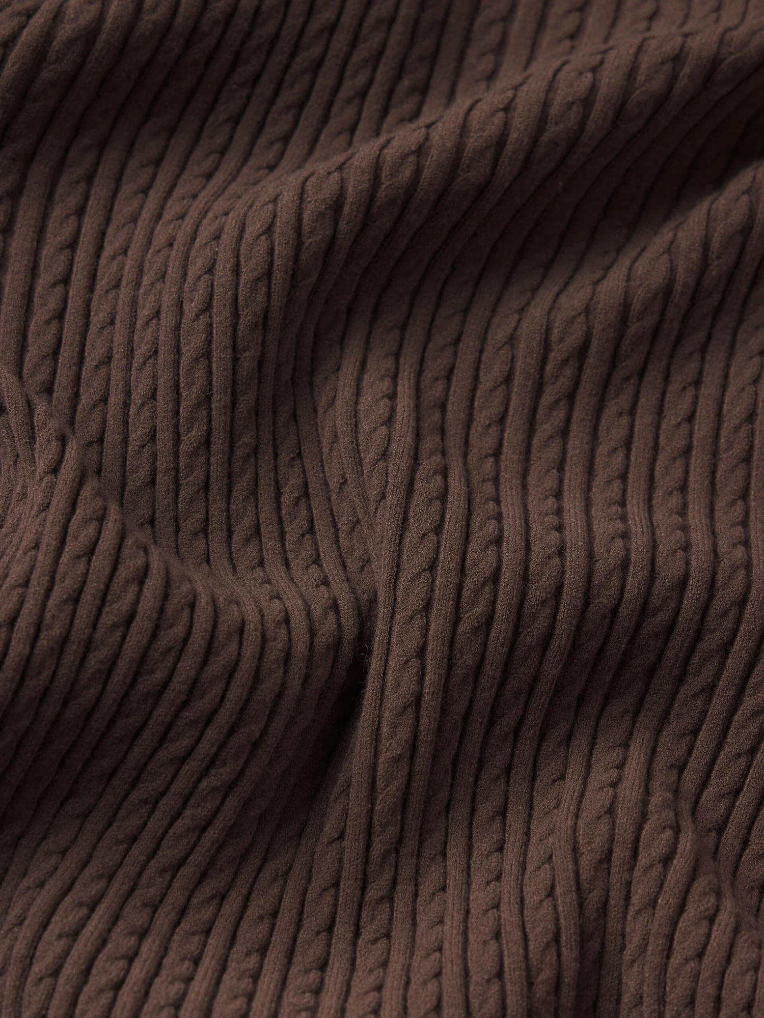 The Fine Cable Sweater -- Coffee 6 The Fine Cable Sweater -- Coffee - Image 6